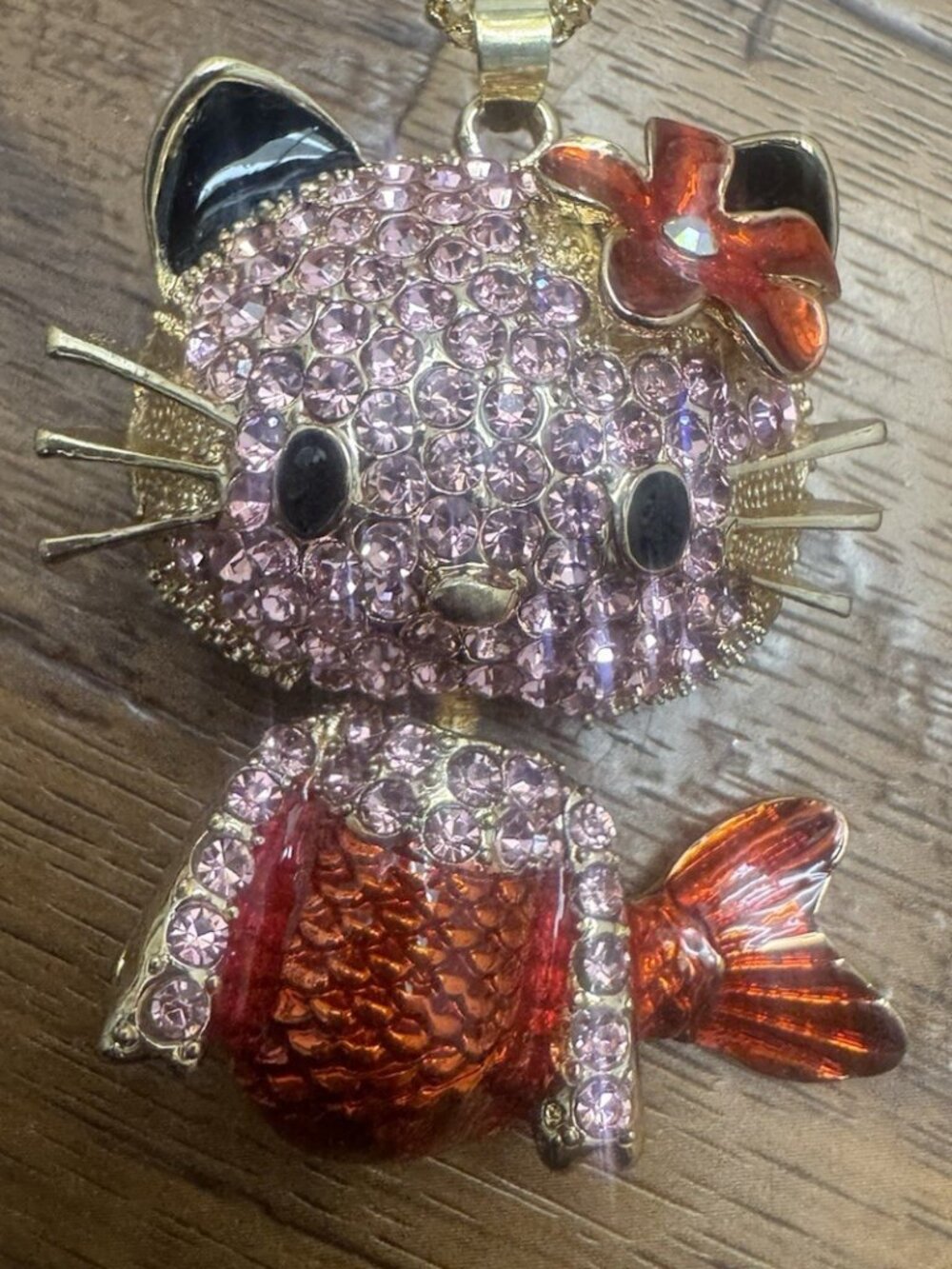 Betsey Johnson Hello Kitty Mermaid necklace NWT